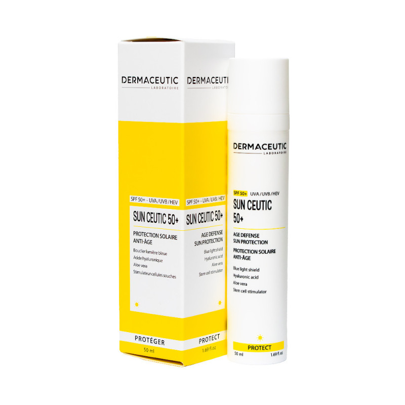Ochronny krem przeciwstarzeniowy SPF 50+ – UVA / UVB / HEV Sun Ceutic 50+